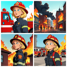 Amy, the firefighter's heroic rescue