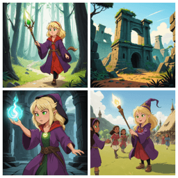 Aria, the young sorceress's adventure